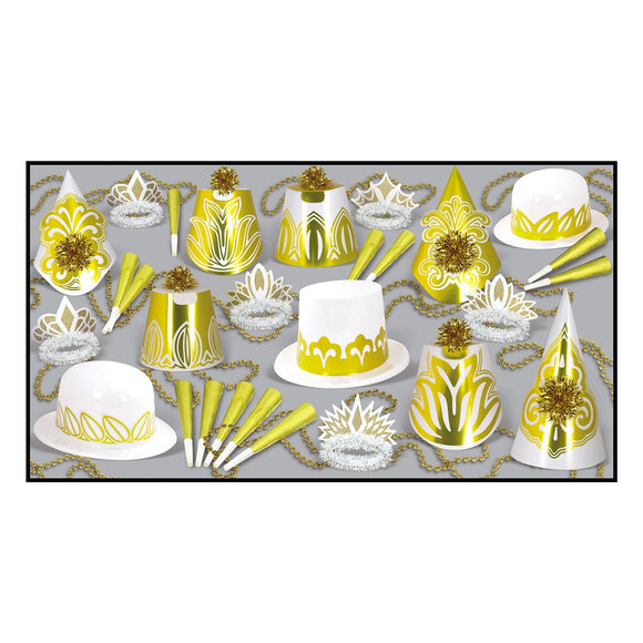 Beistle Golden Nugget Assortment (for 50 people) - Party Supply Decoration for New Years