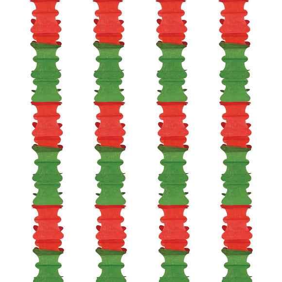 Beistle Ceiling Drops - Red and Green - Party Supply Decoration for Christmas / Winter