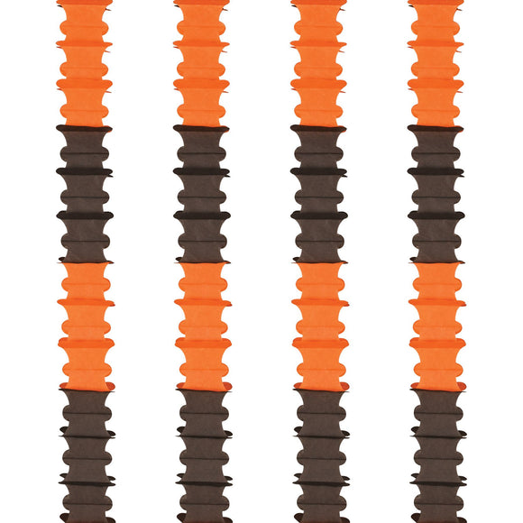 Beistle Ceiling Drops - Orange and Black - Party Supply Decoration for Halloween