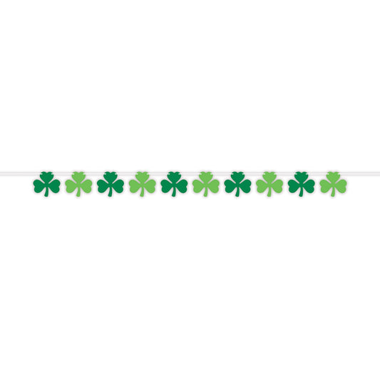 Beistle Shamrock Streamer 60.25 in  x 7' (1/Pkg) Party Supply Decoration : St. Patricks