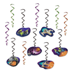 Beistle Spaceship Whirls - Party Supply Decoration for Space