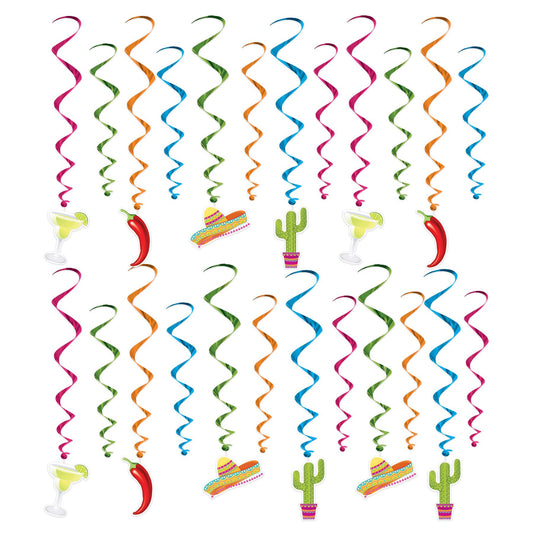 Beistle Fiesta Whirls - Party Supply Decoration for Fiesta / Cinco de Mayo