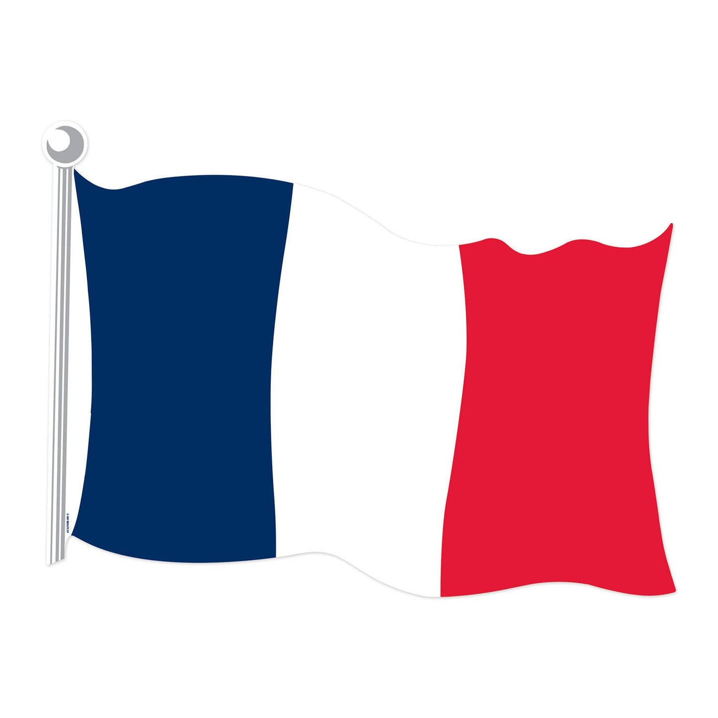 Beistle French Flag Cutout 18 in   Party Supply Decoration : French