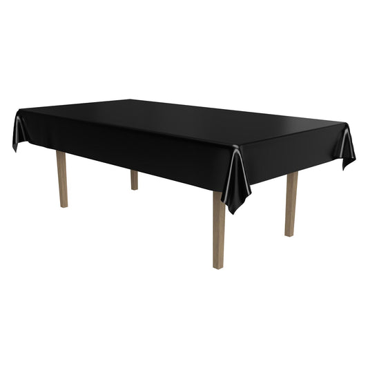 Plastic Rectangular Tablecover - Black