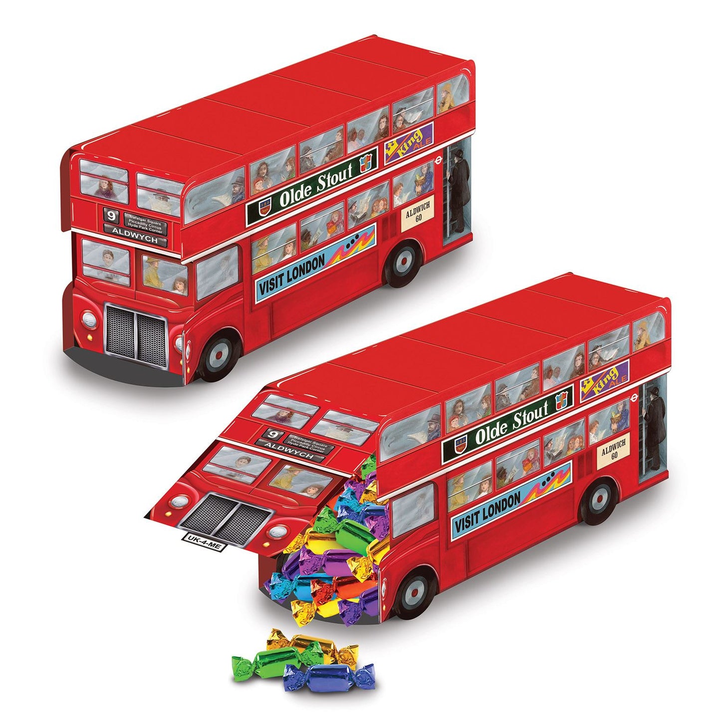 Beistle Double Decker Bus Centerpiece   (1/Pkg) Party Supply Decoration : British