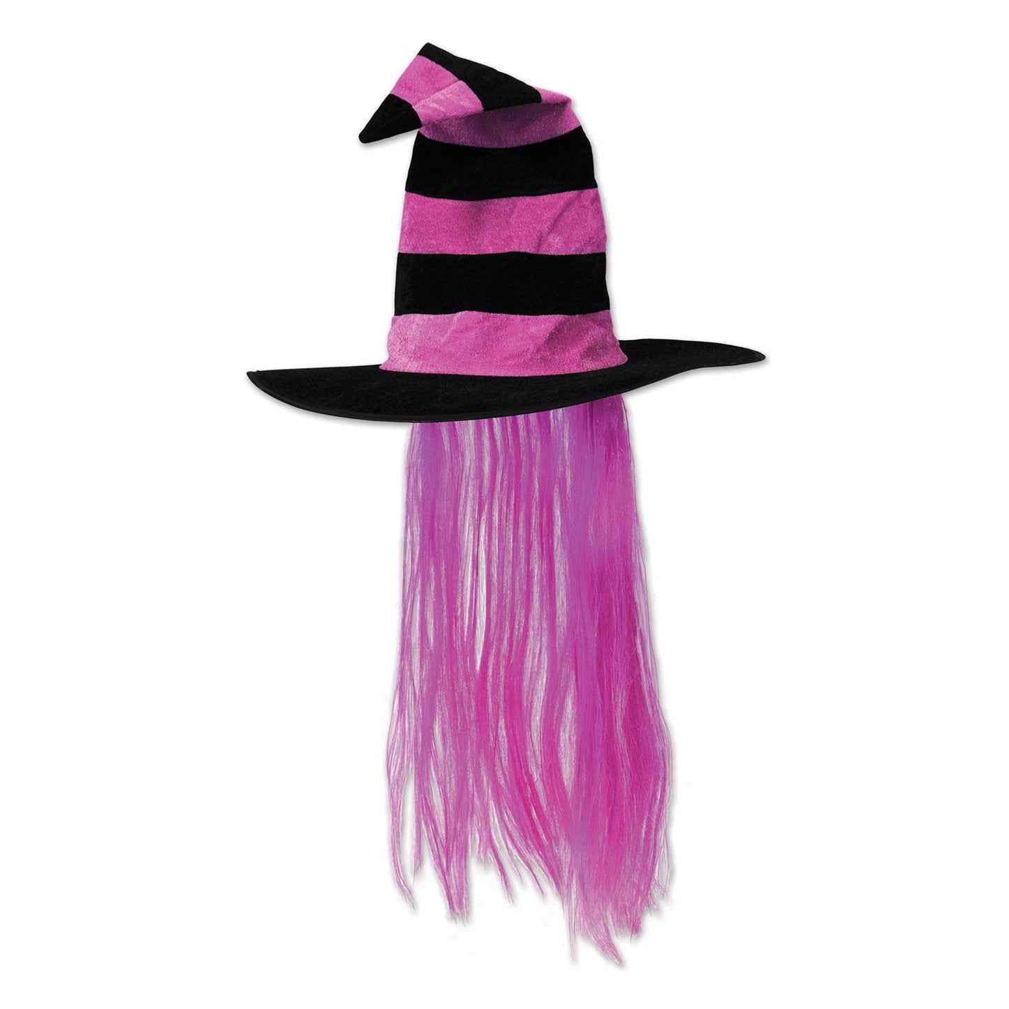 Beistle Witch Hat w/Hair  (1/Card) Party Supply Decoration : Halloween