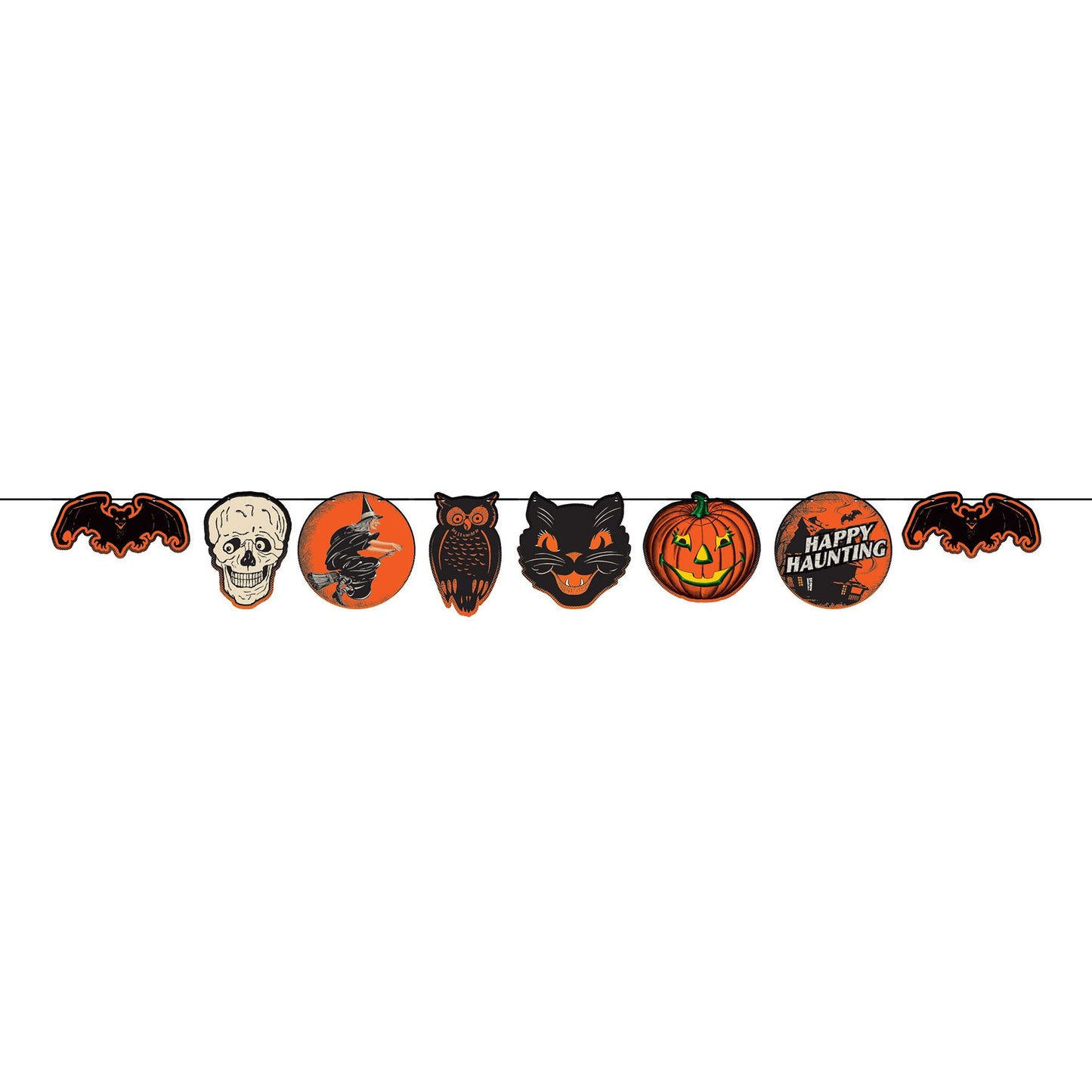 Beistle Vintage Halloween Streamer 8 in  x 6' (1/Pkg) Party Supply Decoration : Halloween-Vintage