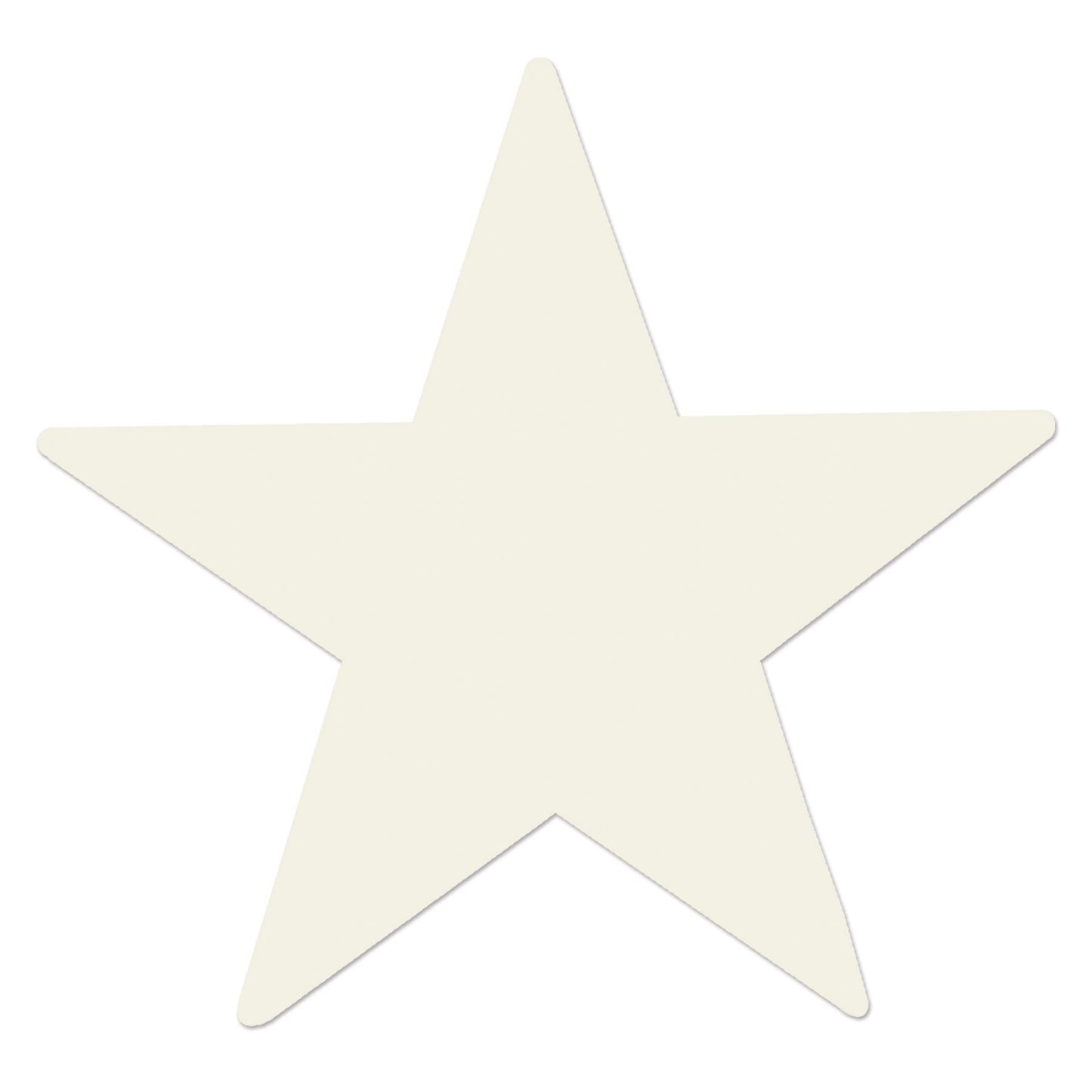 Beistle White Foil Star (5 inch) - Party Supply Decoration for General Occasion