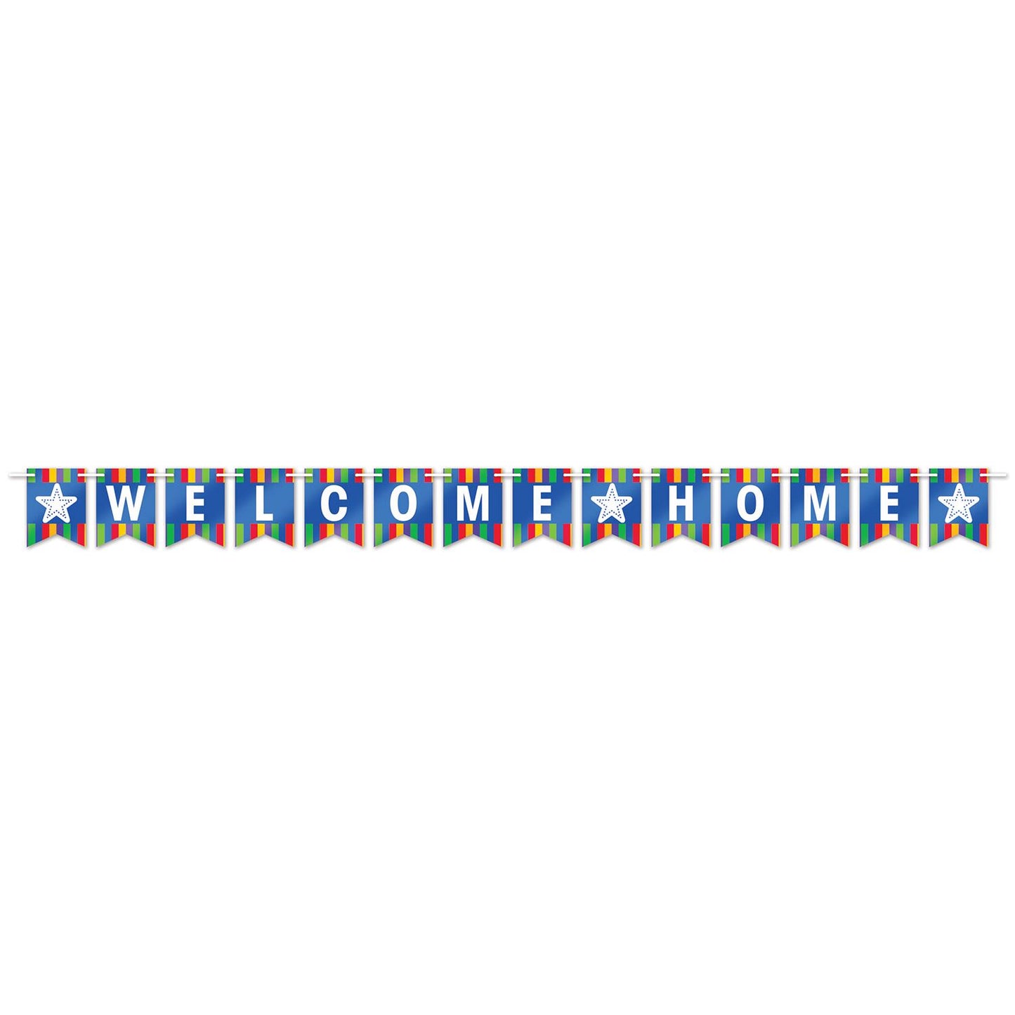 Beistle Foil Welcome Home Streamer 6 in  x 8' (1/Pkg) Party Supply Decoration : General Occasion