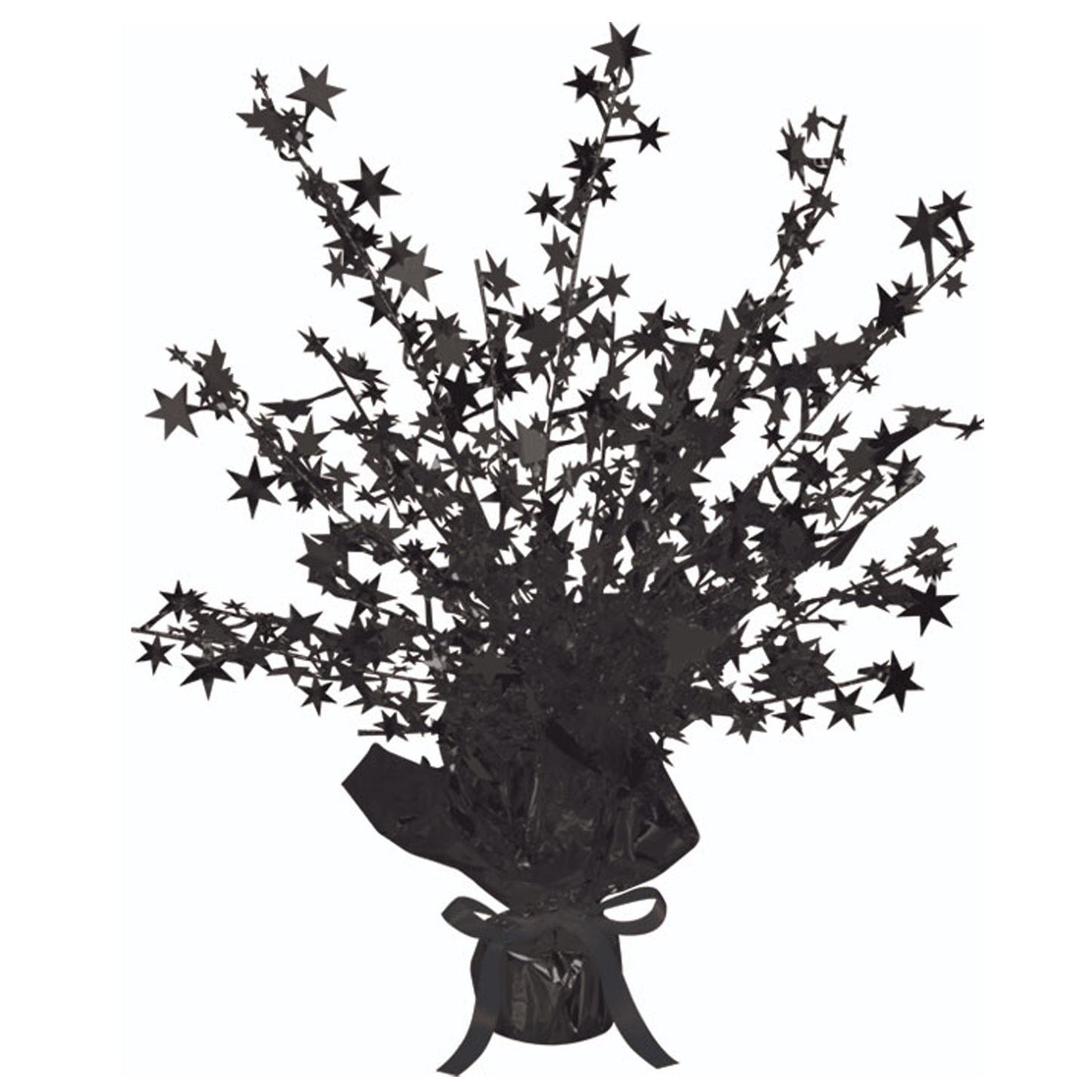 Beistle Black Star Gleam N Burst Centerpiece 15 in  (1/Pkg) Party Supply Decoration : General Occasion