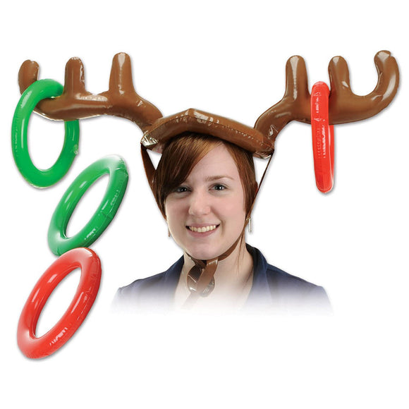 Beistle Inflatable Reindeer Ring Toss - Party Supply Decoration for Christmas / Winter
