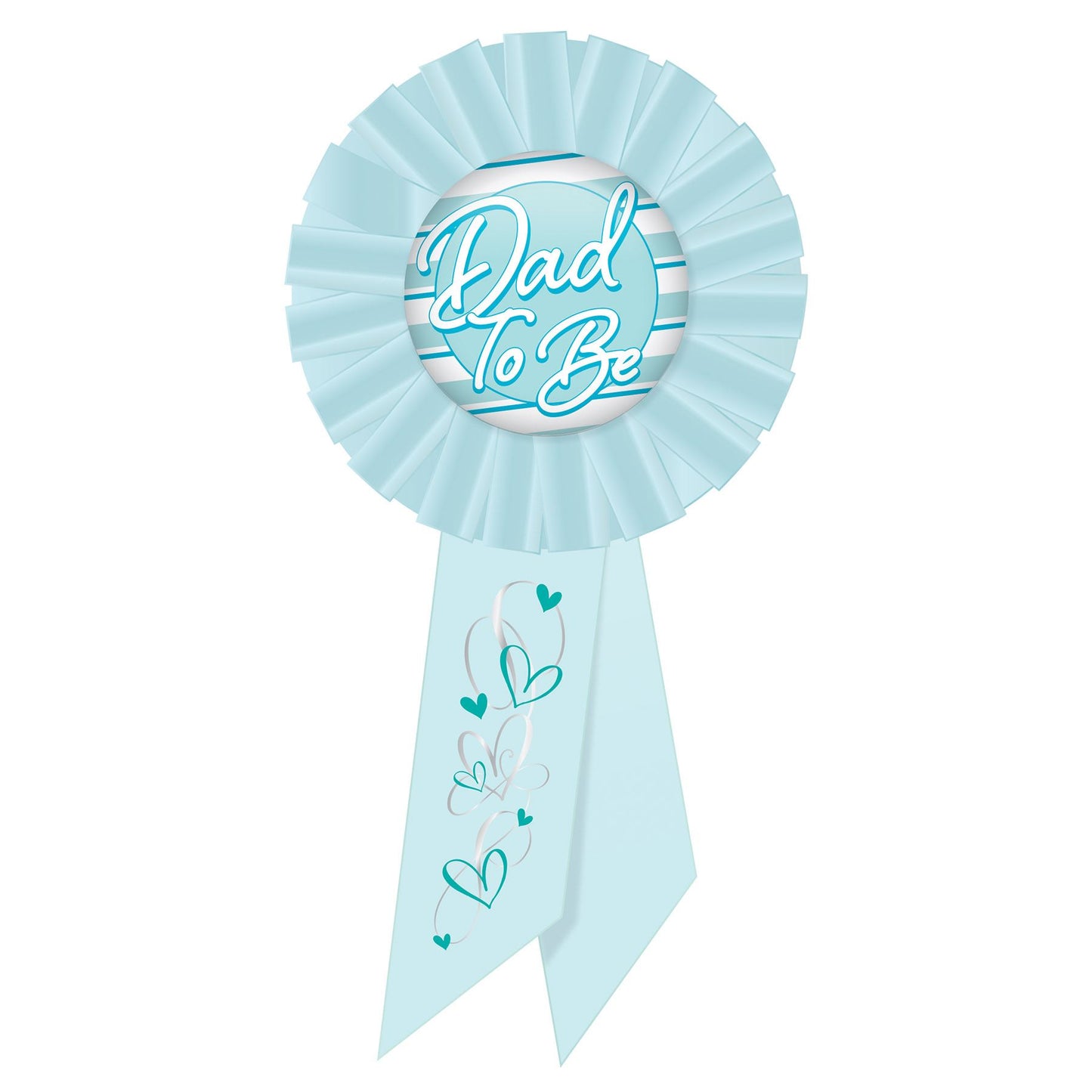 Beistle Dad To Be Rosette - Blue - Party Supply Decoration for Baby Shower