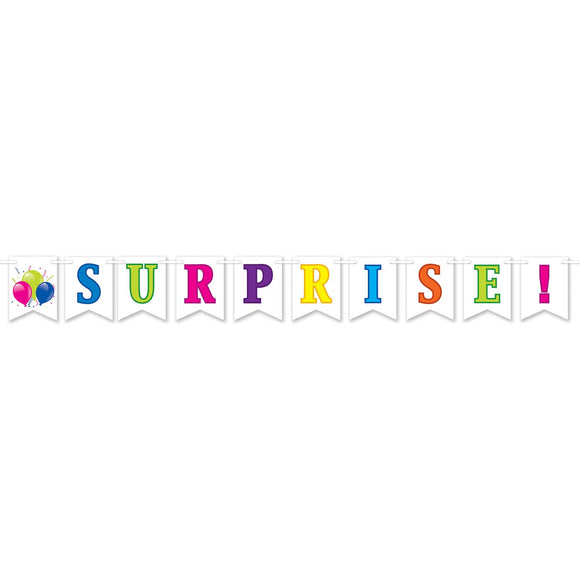 Beistle Surprise! Streamer 6 in  x 6' (1/Pkg) Party Supply Decoration : Birthday