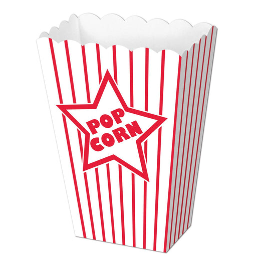 Beistle Paper Popcorn Boxes (8/pkg) - Party Supply Decoration for Awards Night