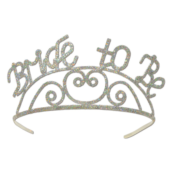 Beistle Glittered Bride To Be Tiara - Party Supply Decoration for Wedding