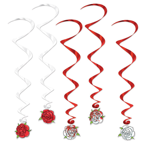 Beistle Rose Whirls - Party Supply Decoration for Alice In Wonderland