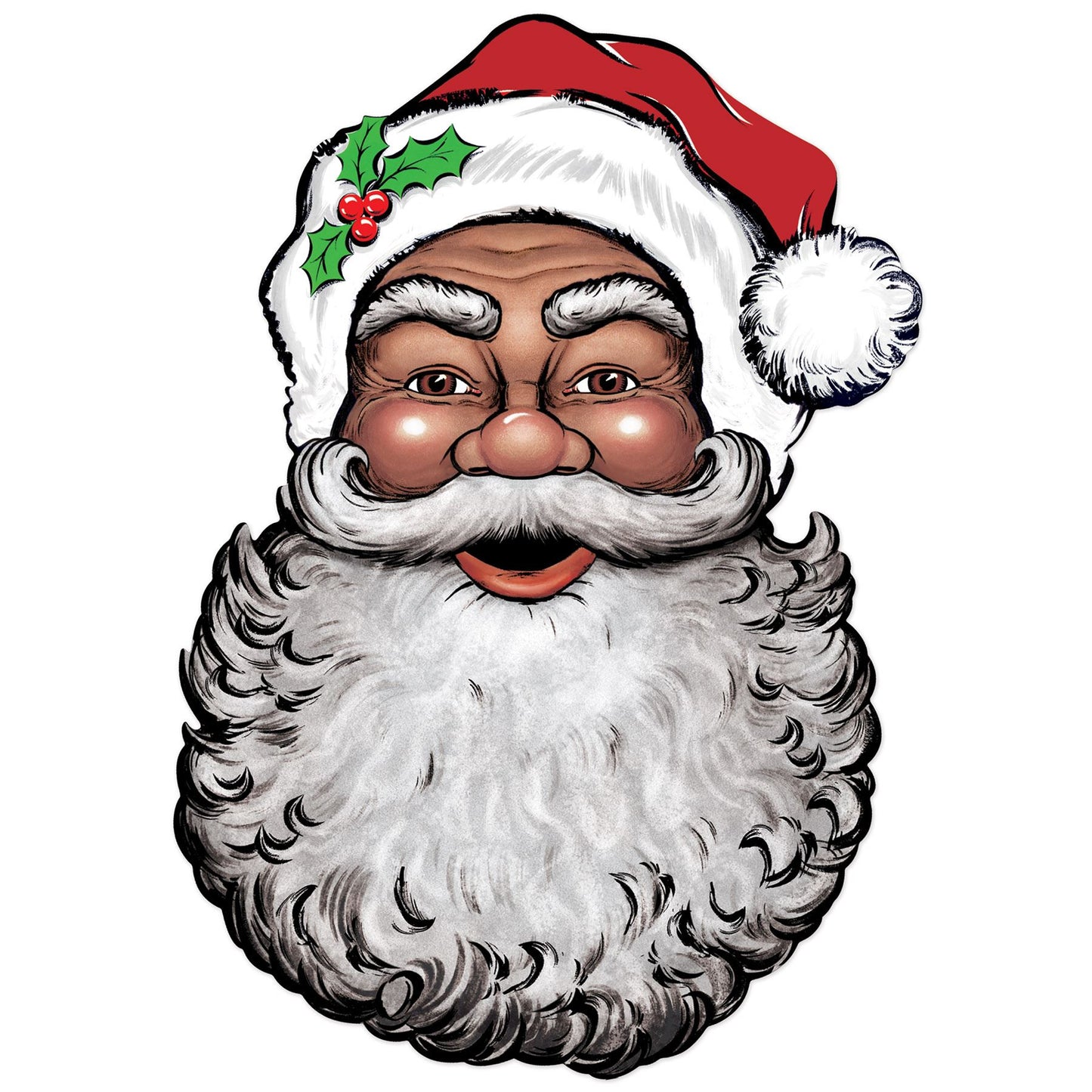 Display Santa Face Cutout