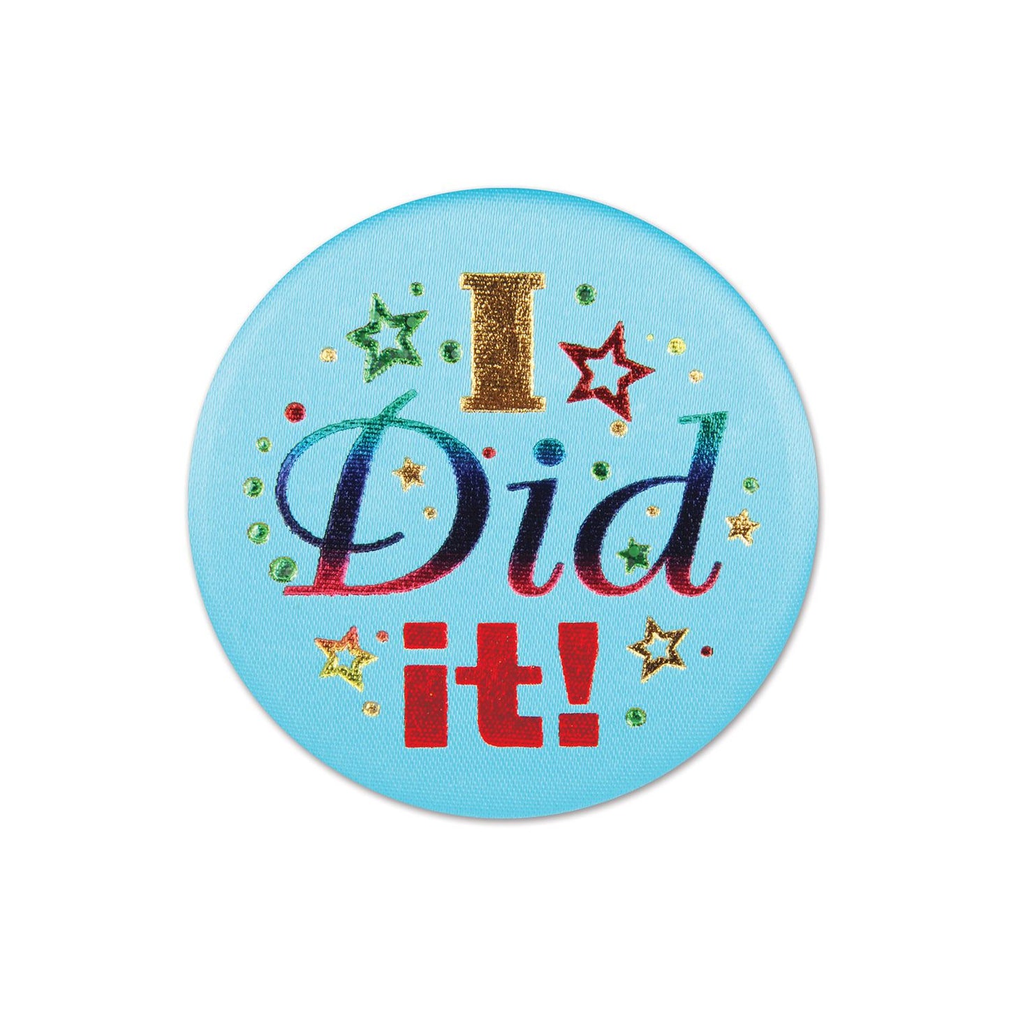 Beistle I Did It! Satin Button - Party Supply Decoration for Graduation