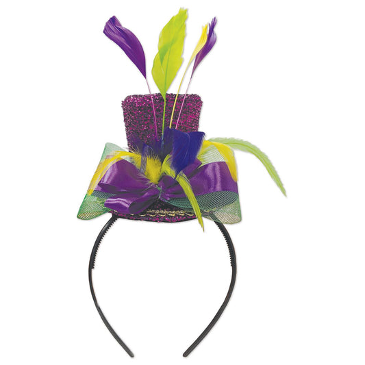 Beistle Mardi Gras Top Hat Headband  (1/Pkg) Party Supply Decoration : Mardi Gras