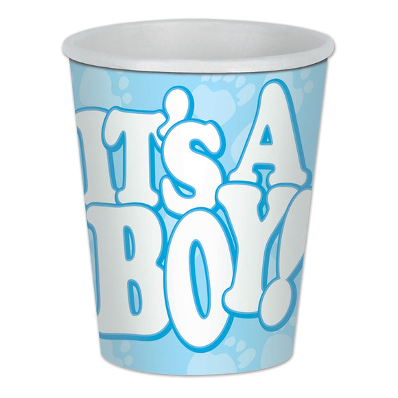 Beistle It's A Boy! Beverage Cups - Party Supply Decoration for Baby Shower