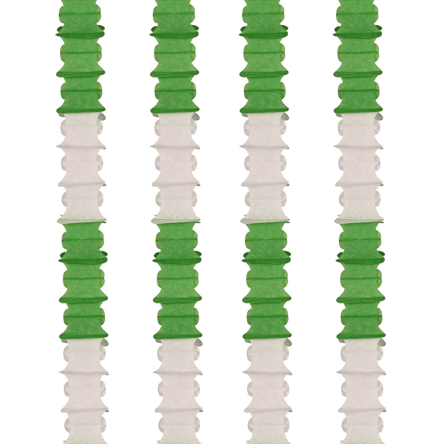 Beistle Ceiling Drops - Green and White - Party Supply Decoration for St. Patricks