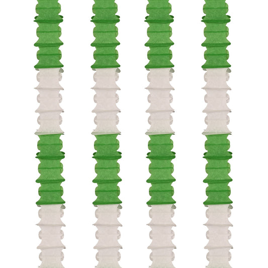 Beistle Ceiling Drops - Green and White - Party Supply Decoration for St. Patricks