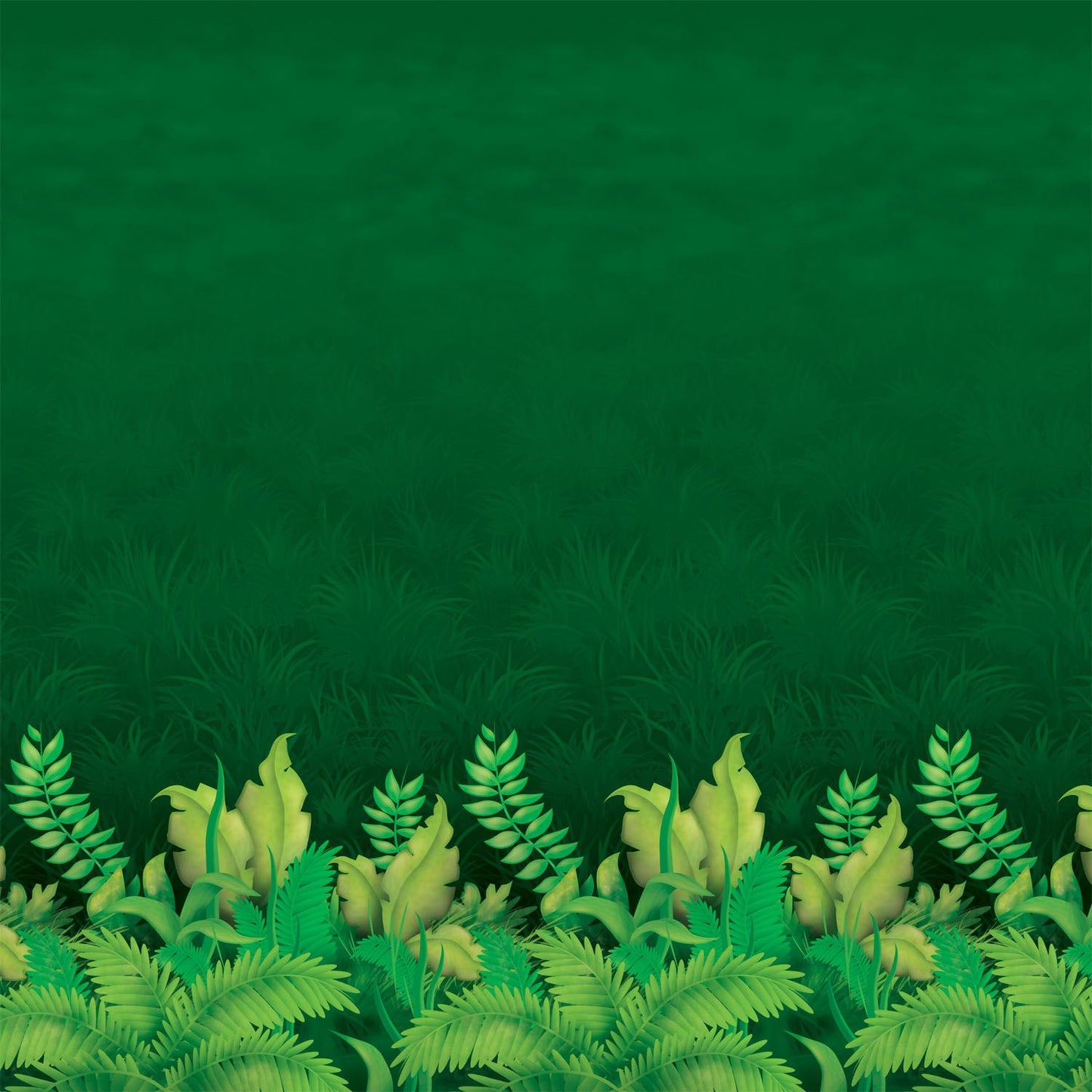 Beistle Jungle Foliage Backdrop 4' x 30' (1/Pkg) Party Supply Decoration : Jungle