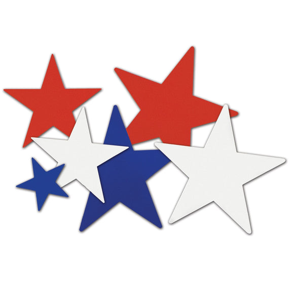 Beistle Patriotic Star Cutouts (9/pkg) Asstd (9/Pkg) Party Supply Decoration : Patriotic