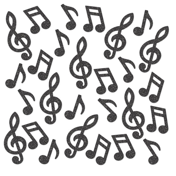 Beistle Musical Note Deluxe Sparkle Confetti - Party Supply Decoration for Music
