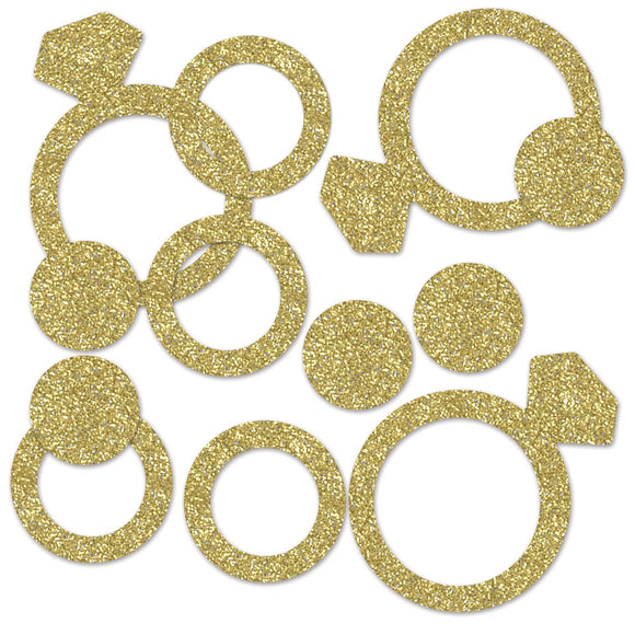 Beistle Diamond Ring Deluxe Sparkle Confetti - Party Supply Decoration for Bachelorette