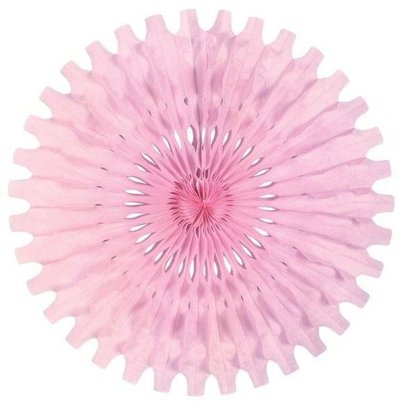 Beistle Pink Art-Tissue Fan - Party Supply Decoration for General Occasion