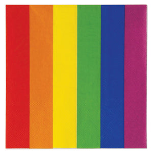 Beistle Rainbow Luncheon Napkins - Party Supply Decoration for Rainbow