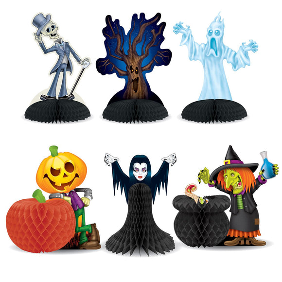 Beistle Halloween Character Centerpieces 5 in -70.5 in  x 70.5 in -8 in  (6/Pkg) Party Supply Decoration : Halloween