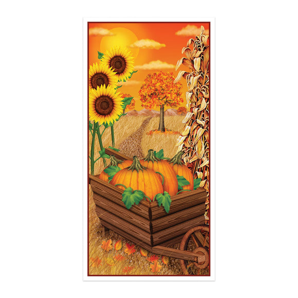 Beistle Fall Door Cover - Party Supply Decoration for Thanksgiving / Fall