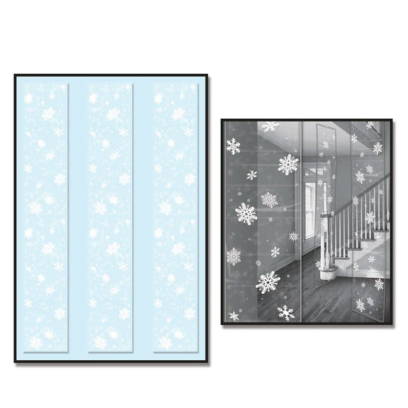 Beistle Snowflake Party Panels - Party Supply Decoration for Christmas / Winter