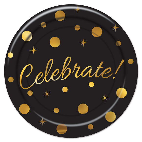 Beistle Celebrate! Luncheon Plates - Party Supply Decoration for Awards Night