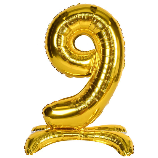 Beistle Self-Standing Balloon Number "9" - Party Supply Decoration for Birthday