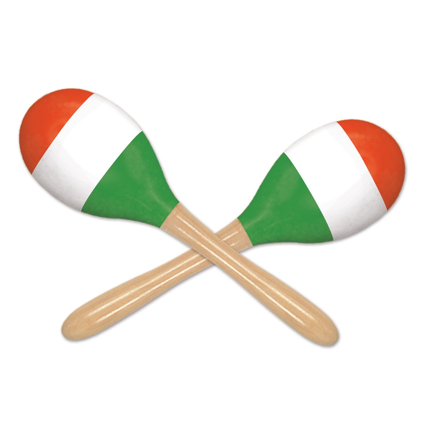 Beistle Red, White & Green Maracas - Party Supply Decoration for Fiesta / Cinco de Mayo