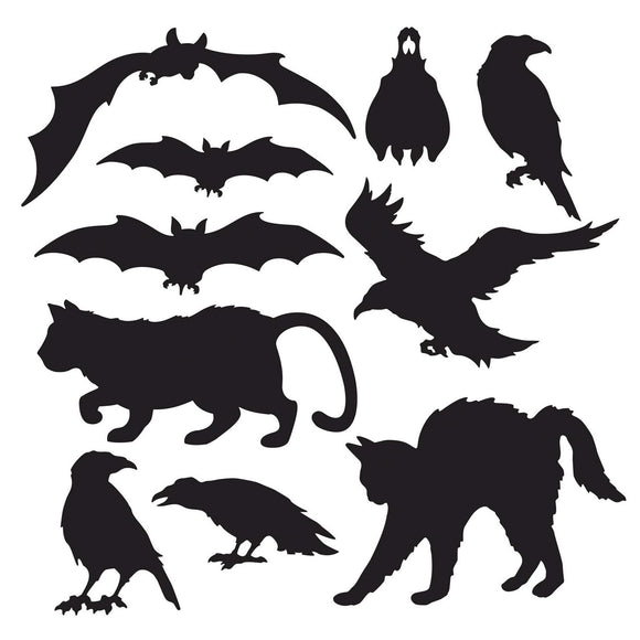 Beistle Halloween Silhouettes - Party Supply Decoration for Halloween