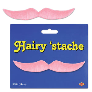 Beistle Pink Hairy 'stache - Party Supply Decoration for General Occasion