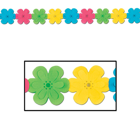 Beistle Flower Garland - Party Supply Decoration for Luau