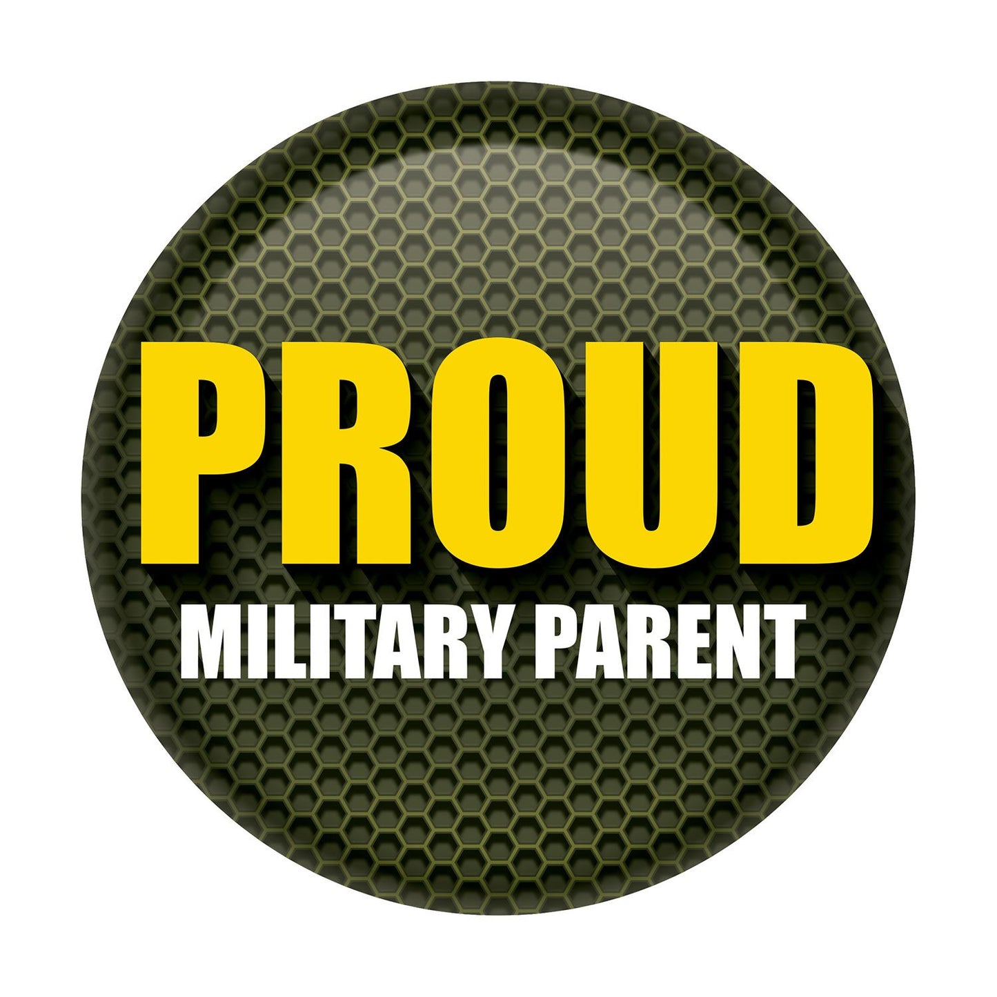 Beistle Proud Military Parent Button - Party Supply Decoration for Patriotic