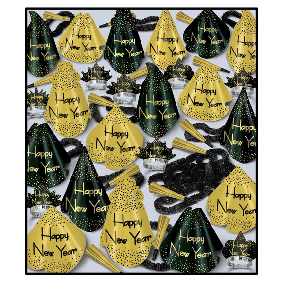 Beistle The Golden Grand Assortment (for 100 people) - Party Supply Decoration for New Years