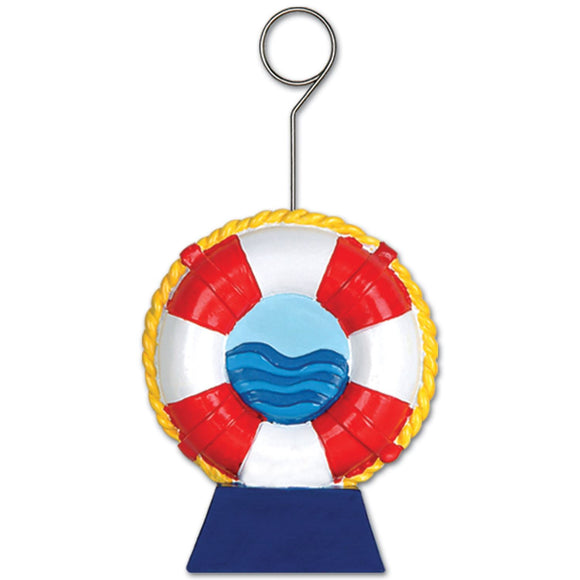Beistle Life Preserver Photo/Balloon Holder - Party Supply Decoration for Nautical