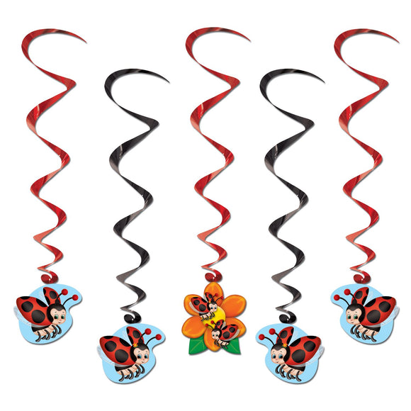 Beistle Ladybug Whirls - Party Supply Decoration for Spring/Summer