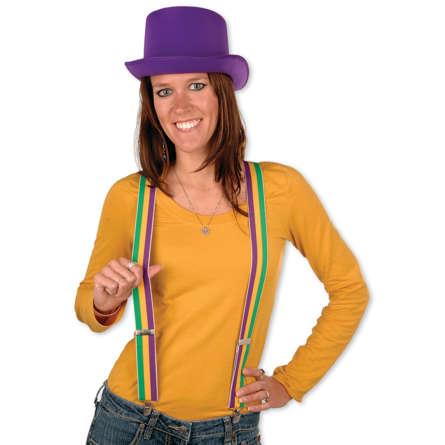 Beistle Mardi Gras Suspenders - Party Supply Decoration for Mardi Gras