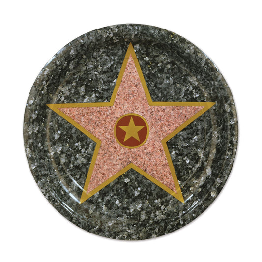 Beistle Hollywood Star Plates - Party Supply Decoration for Awards Night