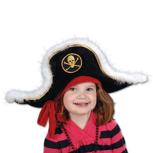 Beistle Pirate Captain's Hat - Child Size  (1/Card) Party Supply Decoration : Pirate