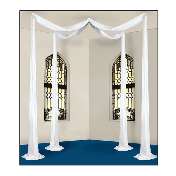 Beistle Elite Collection White Celebration Canopy - Party Supply Decoration for Wedding