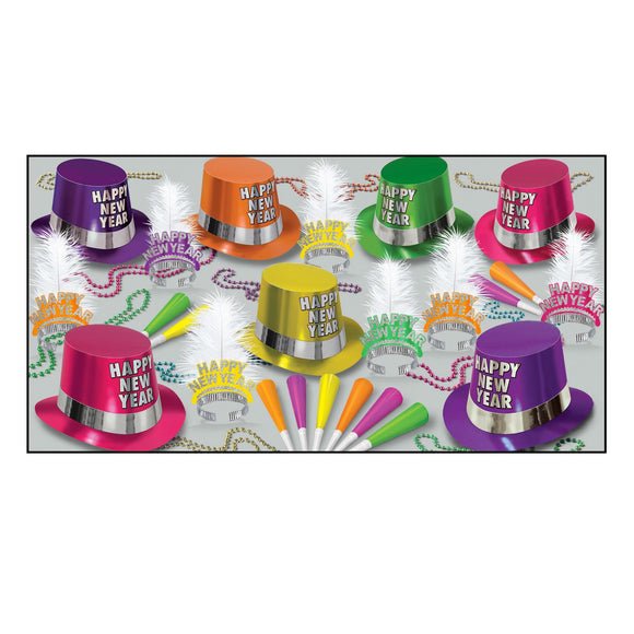 Beistle The Fluorescent Assortment (for 50 people) - Party Supply Decoration for New Years